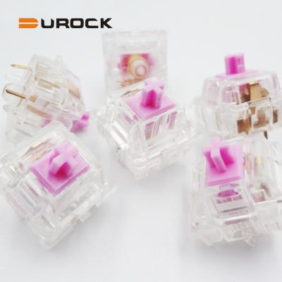 China Gaming Smooth Mechanical Linear Mechanical Keyboard Factory Keyswitch Linear Switch With Gold Plated 62g Spring Smooth Keyswitch for sale