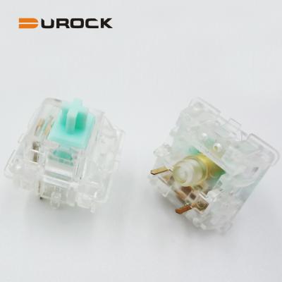 China Linear Switch Quality Keyboard Linear Switch Lubricated Mechanical Keyboard Switches with 67g Bottom Out Spring Force for sale