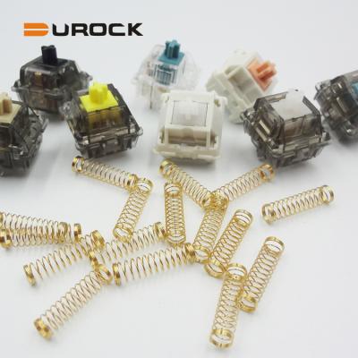 China For Mechanical Keyboard Switches Custom Springs Gold Plated For T1 Mechanical Keyboard Switch Key Switches Tactile Spring for sale