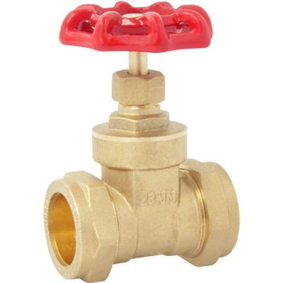 China 15mm 22mm Compression Gate Valve For Gas Line for sale