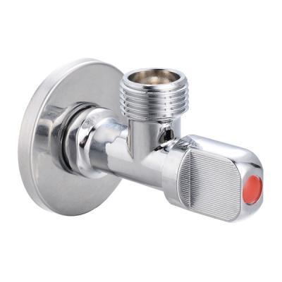 China Chrome Plated Angle Stop Valves Angle Brass Angle Ball Valve for sale