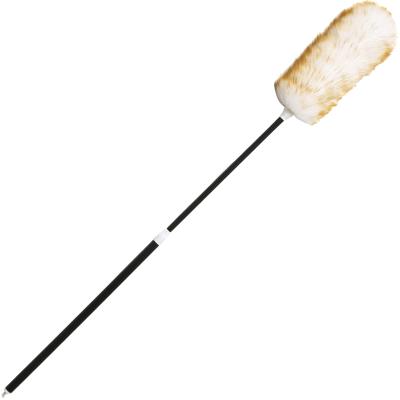 China Sustainable Natural Household Dusting Broom For Sofa Furniture Pure Lambs Wood Handle Wool Duster for sale