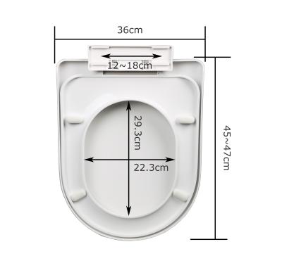 China Modern White WC Toilet Seat Cover Urea Sanitary Toilet Seat Cover for sale