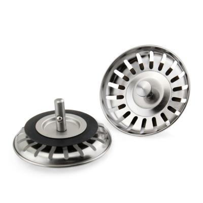 China Modern Kitchen Stainless Steel Sink Basin Hole Cover Strainer Drain for sale