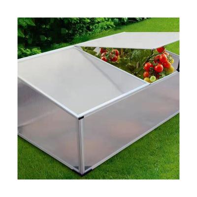 China 4mm Aluminum Foldable Board Frame PV Mini Tomato Garden Greenhouse Agricultural Greenhouses for sale