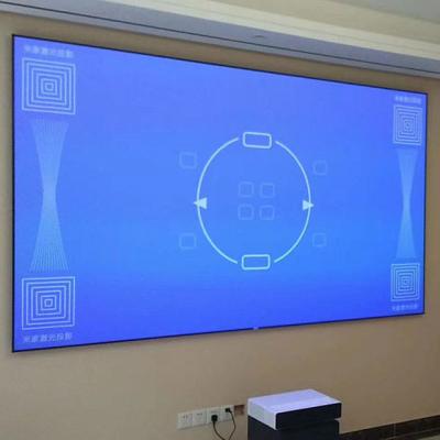 China 16:9 View 100 Inch Best Quality Fixed View Projector Screen Pet 3d 4k Ust Alr Projection Screen for sale