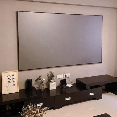 China View SAVICTO 90 Inch 16:9 Fixed Frame Ultra Thin Screen ALR Long Throw Projection Screens For Home Theater for sale