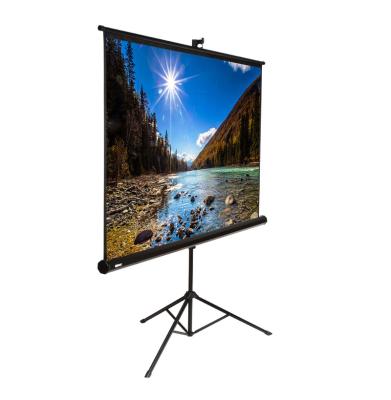 China High Quality 1:1 Tripod 84 Inch Tripod Stand Projection Screen Mobile Projector Tripod Projection Screen For Outdoor Use for sale