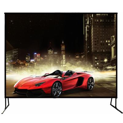 China Savicto 4:3 format 300inch fast fold front and rear large material case fast folding projector fold projection screen for sale