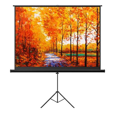 China Tripod SAVICTO 84 1:1 Inch Matte White Easy Carry Projector Screen With Floor Stand Bracket for sale