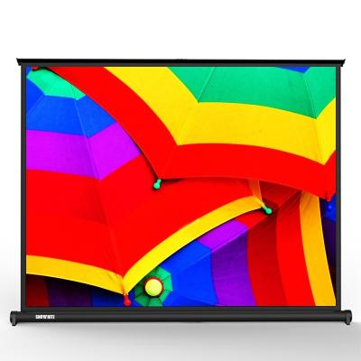 China 40inch mini drop down portable tabletop projection screen for sale