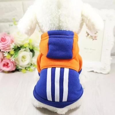 China Stocked Cheap Fashion Wholesale Pet Apparel Winter Snap On Clothes Warm Dog Coat Sweater Hoodies for sale