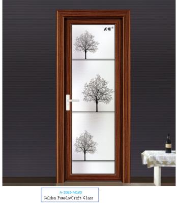 China Puerta oscilante de aleación de aluminio para el baño, una variedad de patrones para elegir y personalizar en venta