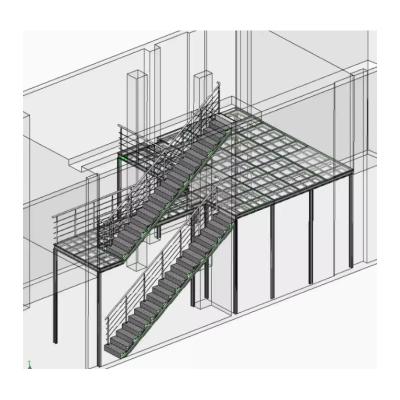 中国 Steel Structure Mezzanine Floor Warehouse Indoor Steel Platform Mezzanine For Warehouse 販売のため