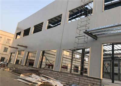 China Sandwich Panel Large Metal Workshops And Garages , Prefab Shop Buildings for sale