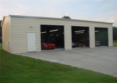 China Construções de aço da garagem da casa pré-fabricada durável com o painel de parede do sanduíche Demountable à venda