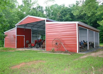 Κίνα Ανθεκτική κατασκευασμένη Carports κτηρίων γκαράζ χάλυβα σκιάς προ αποταμίευση εργασίας προς πώληση