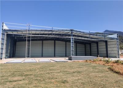 China Span Steel Frame Construction Steel Hangar Buildings for sale