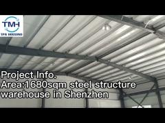 1680sqm Structural Steel H Beam Light Building Structures