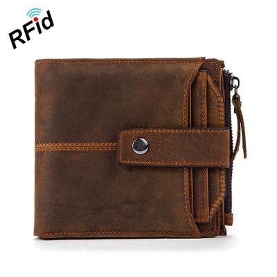 China Exotic Leather Men's Wallet Excellent Quality Waterproof Leather Business RFID Blocking Men's Wallet for sale