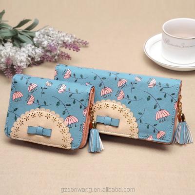 China Promotional Leisure Cartoon Wallet Cartoon Wallet With Color Draw Cute Wallet for sale