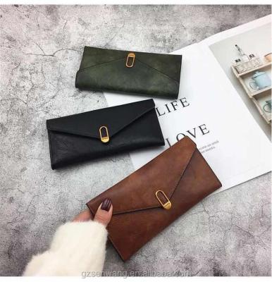 China 2018 OL PU Lady Classic Leather Wallet for sale