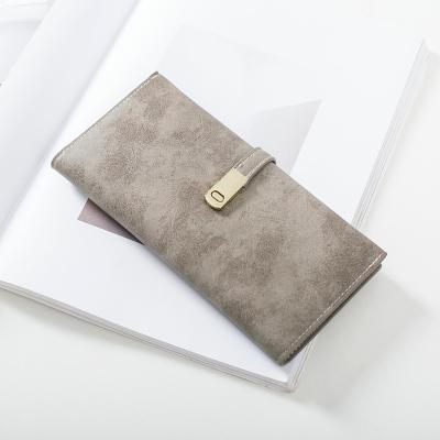 China 2019 New Simple Design Women Waterproof Soft Thin Wallet PU Leather Wallet For Ladies for sale