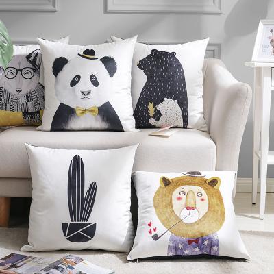 China Waterproof Soft Plush Polyester Cushion Cover Tile Animal Cove for sale