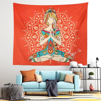 China Simple Indian Yoga Tapestry Wall Hanging for sale