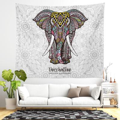 China 100% Polyester Asian Elephant Tapestry Wall Hanging for sale