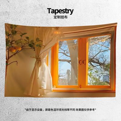 China Bedside Simple Canvas Poster Painting Tapestry Landscape Cloth Background Wall Cloth Decorative Wall Hanging Cloth for sale