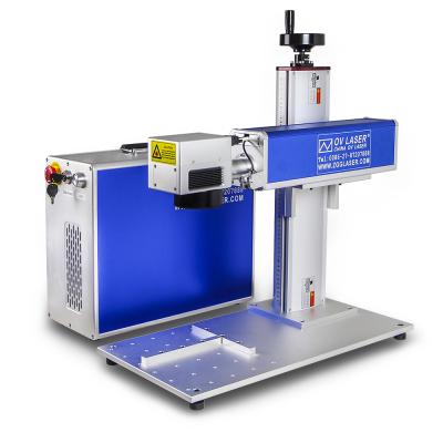 China Deep steel laser marking 20W 30W 60W jpt ipg color ipg metal fiber 3d laser marking machine engraving price for sale