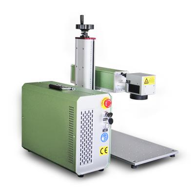 China Air-cooled mini portable laser marker 20W 30W 50W fiber laser marking machine qr code laser engraving machine for sale