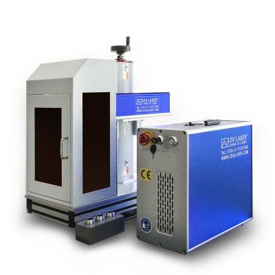 China Automatic Laser Marking Raycus 20W 30W 50W 100W Fiber Focus Laser Marking Machine For Aluminum SS CS MS for sale