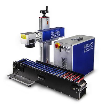 China Fiber Air Cooled Plastic Lazer Engraving Machine 20W Laser Pen Metal Spotting Printing Machine for sale