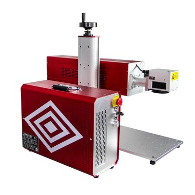 China Laser Marker 30w CO2 Laser Marking Leather Engraving Machine With Galvo Head 60w CO2 Laser Marking Machine for sale