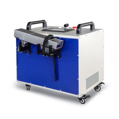 China 100W Laser Machine Fiber Laser Residue Free Portable Cleaning Critical/Rust Removing Machine With JPT IPG Laser Source for sale