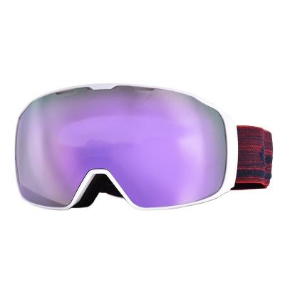 China Magnetic Snow Goggles Snowledge Skiing Goggles Snowboard Custom Anti Fog Youth UV Women Snow Goggles Magnetic Goggles for sale