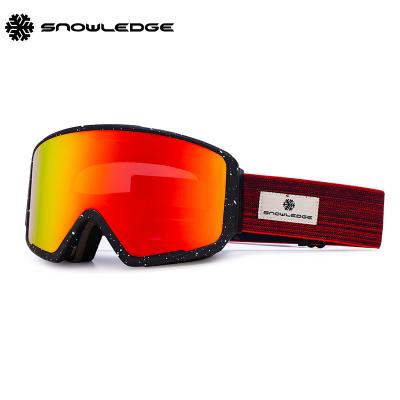 China Snowledge 190D Function Anti Fog Heating Technology Outdoor Magnetic Heated Goggles Lens/Ski Goggles Latest Ski Goggles for sale