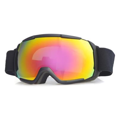 China High Quality Customized UV400 Protection Anti Fog Sports Snow Glass Snowboard Goggles Elastic Straps Ski Goggle for sale