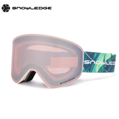 China Skiing/Snowboarding Snowledge 197A Polarized Custom Double Lens Snowboard Goggles Ski Goggles Snowmobile Goggles Anti Fog UV400 Protection for sale