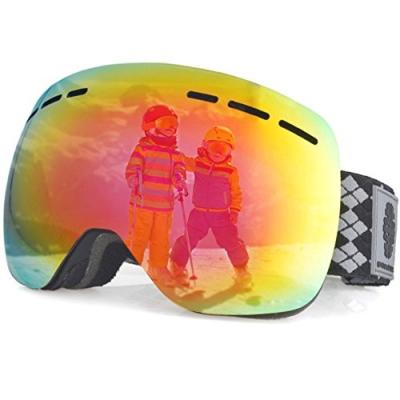 China Snowledge 166B Snowboard Goggles Kids Outdoor High Quality Anti Fog UV400 Anti Impact Glasses Custom Fashion Children Ski Goggles Glasses for sale