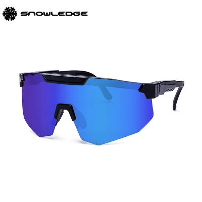 China Snowledge 513 Road Bike Sunglasses OEM Photochromic UV Protection Sports Sunglasses Increasing Sunglasses Polarized Cycling Lenses for sale