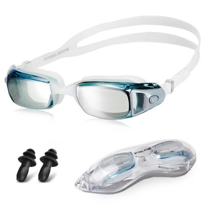 China Custom Swim Eyewear Wholesale Swimming Goggles Silicone Frames Clear Swimming Goggles for sale