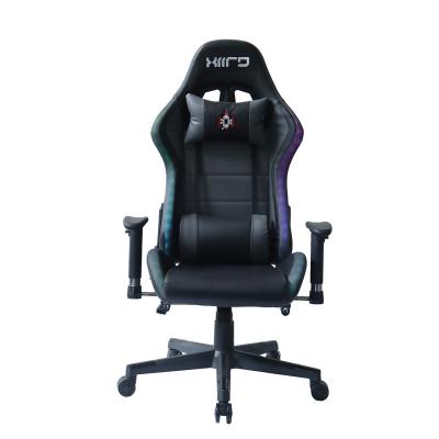 China (Size)Anji Cheap Pu Leather Luxury Kursi Gaming Chair Adjustable Desk Racing RGB Gaming Led Chair With Armrest for sale