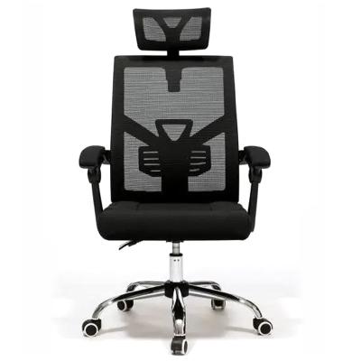 China (Size) Mesh Fabric Ergonomic Black Office Adjustable Back High Chair For Sale for sale