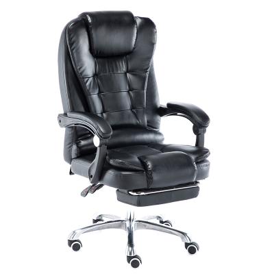 China Boss Ergonomic Adjustable Swivel Rotation Office Chair Black Comfortable Leather for sale