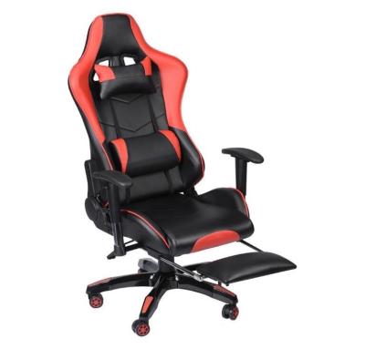 China (Size)Adjustable Modern Leather Reclining Luxury Ergonomic Racing Gaming Office Chair Gaming Chair With Stool for sale