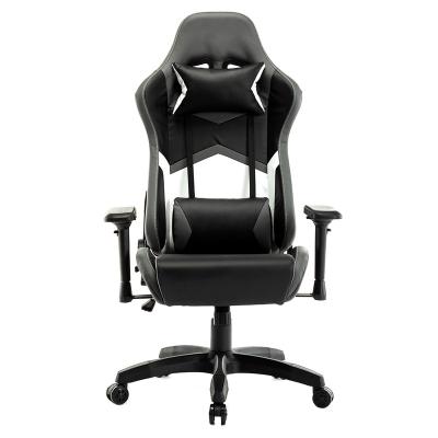 China Hot Sales PU Style Gaming Chair Leather Wrapping Massage Chair Black White Set (Height) Adjustable for sale