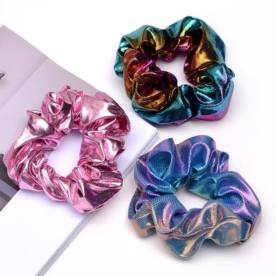 China Fashionable Crunchie Hair Ties Black Gold Elasti Color For Women Hair Accessories Headwear Hair Holders for sale